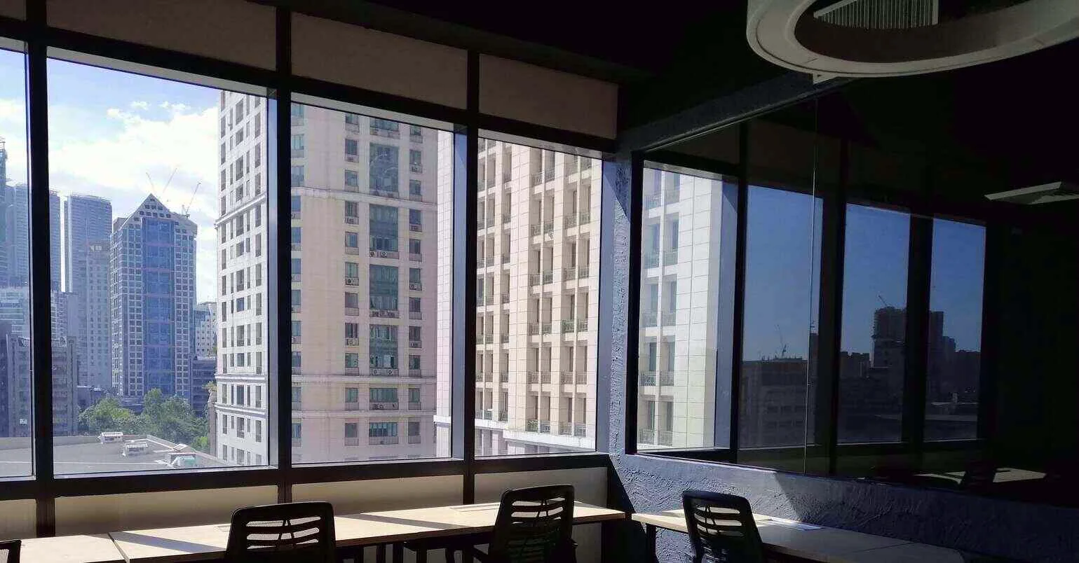 View over Ortigas Center from the windows of OutForce's office