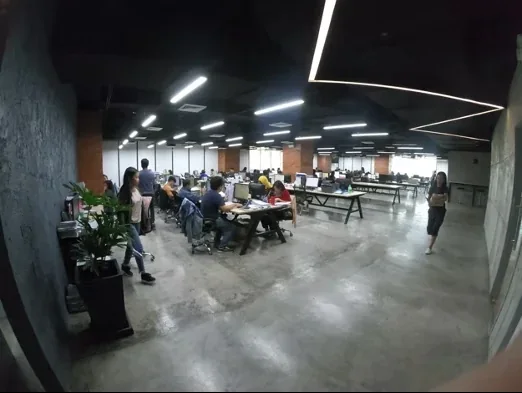Open-plan floor at OutForce's Ortigas office in Manila